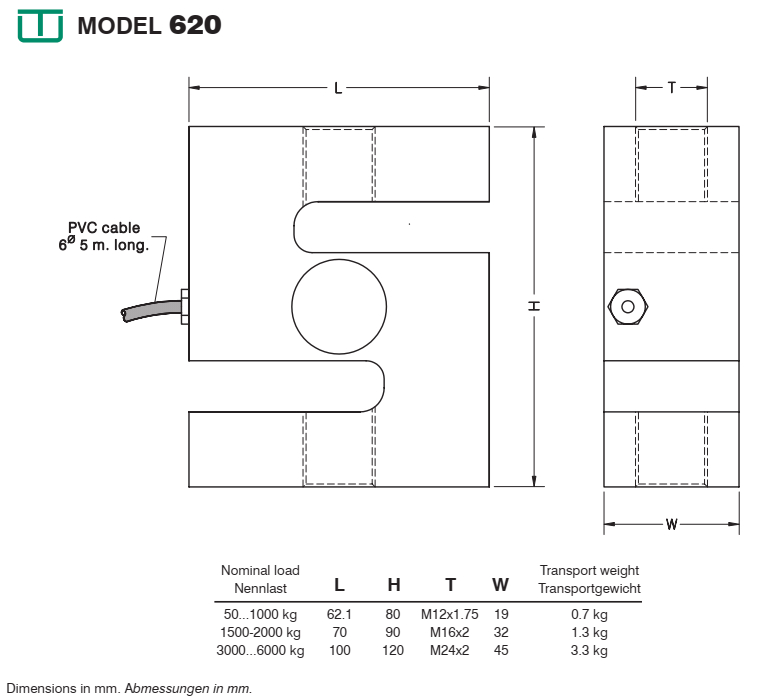 UTILCELL MODEL 620 S TYPE LOADCELL - Image 3
